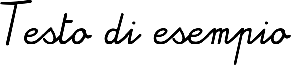 Image preview of font À la main