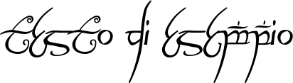 Image preview of font Elvish Ring NFI