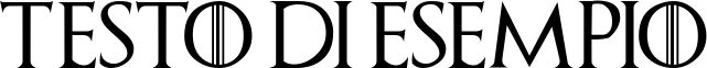 Image preview of font Game of Thrones