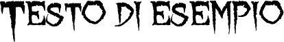 Image preview of font Lycanthrope