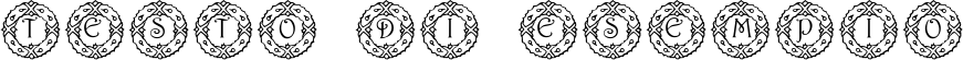 Image preview of font PF Wreath