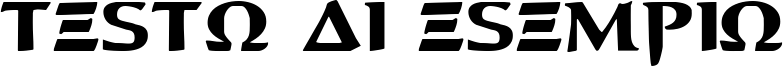 Image preview of font Aegis