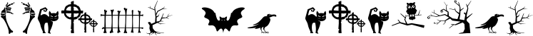 Image preview of font Alit Halloween