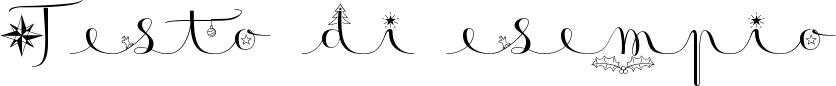 Image preview of font Badinerie Christmas