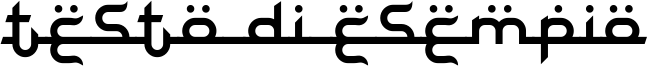 Image preview of font Bayram