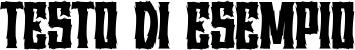 Image preview of font Berani