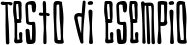 Image preview of font Blackout