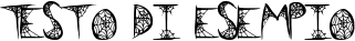 Image preview of font BlackWidow