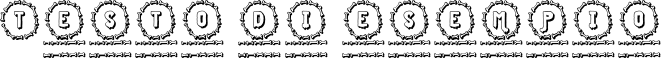 Image preview of font Bone Monogram