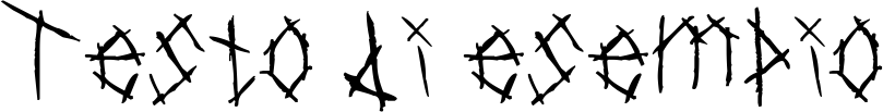 Image preview of font Chiken Skratch