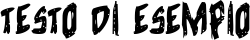 Image preview of font Cyrus the Virus Regular