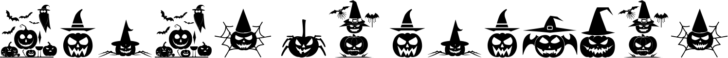 Image preview of font Ding of Halloween ST