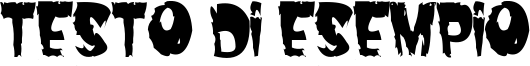 Image preview of font Dread