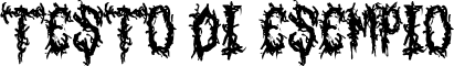 Image preview of font Evil Pop Italic