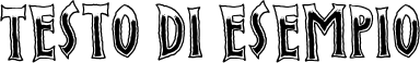 Image preview of font Evil Spin