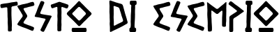 Image preview of font Gelio