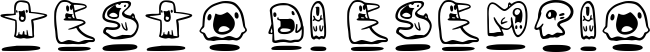 Image preview of font Ghosties