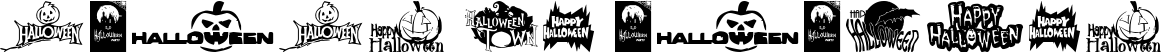 Image preview of font Halloween Logo