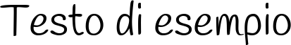 Image preview of font Handlee