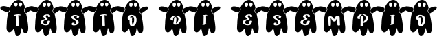 Image preview of font Hantu