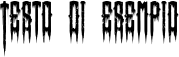 Image preview of font Horror Type