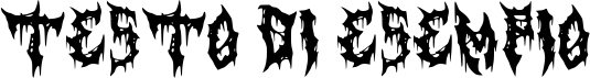 Image preview of font Horrorizer Regular