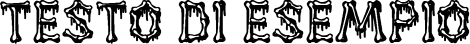 Image preview of font Huesitos