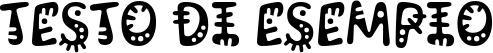 Image preview of font Kablammo