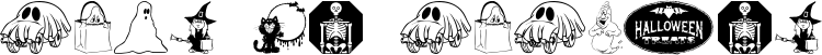 Image preview of font KiddyHalloween