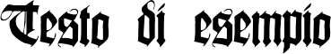 Image preview of font Killigrew