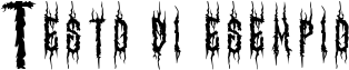 Image preview of font Korleone Regular