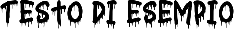 Image preview of font Nightmare Regular