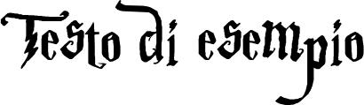 Image preview of font Parry Hotter