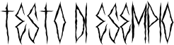 Image preview of font SETANZ