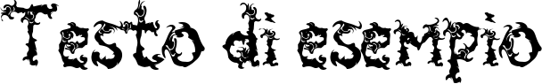Image preview of font Spooky Flames