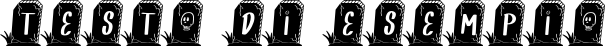 Image preview of font SPOOKY TOMB