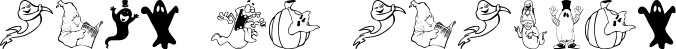 Image preview of font Spooky