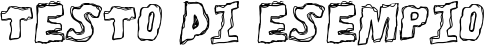 Image preview of font ToughHorror